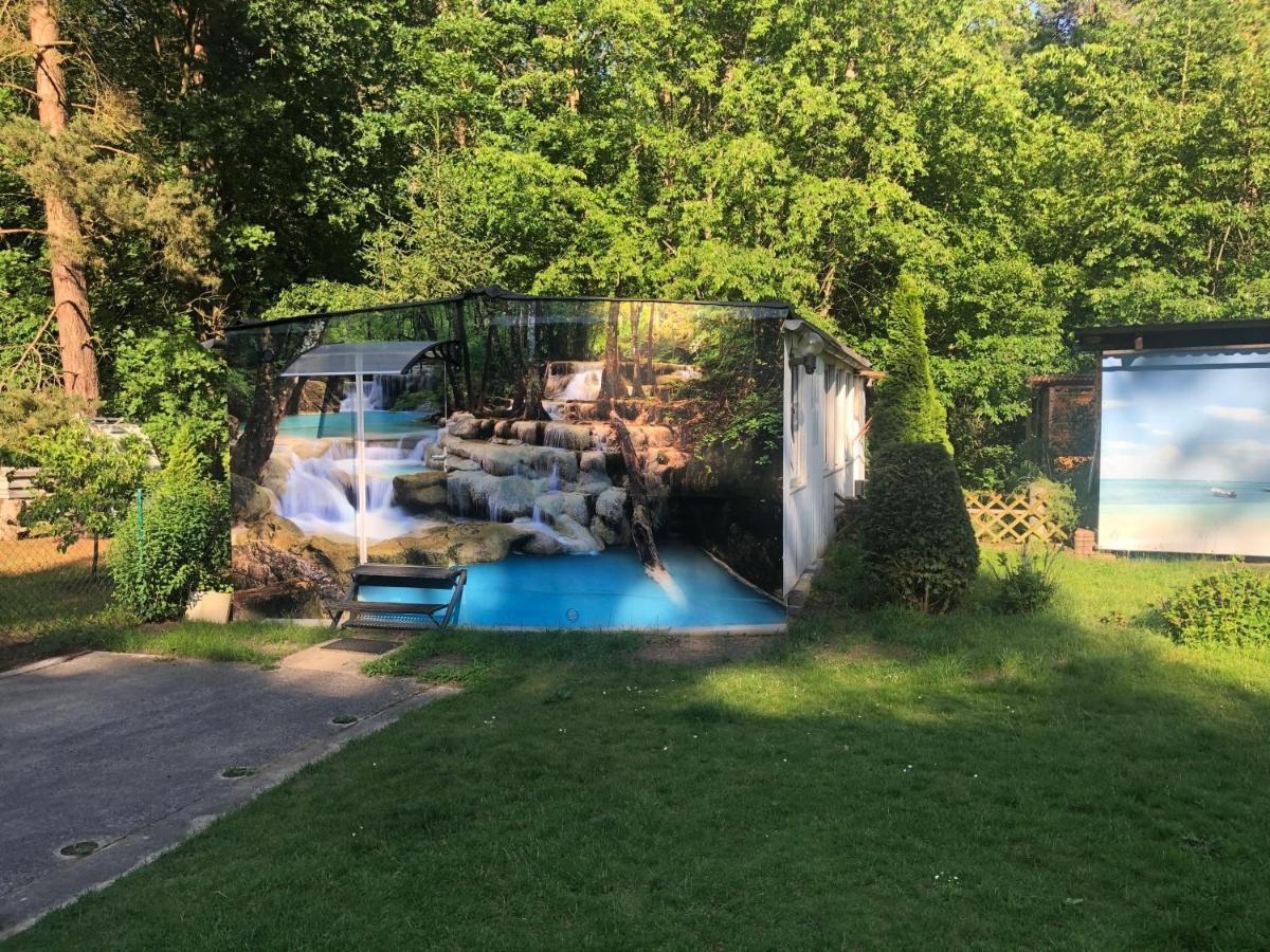 Bungalow Am Wald Bernau bei Berlin Buitenkant foto